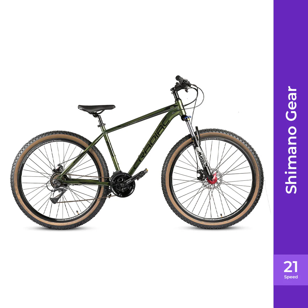 CRADIAC Alpha PRO 21 Speed 6061 Alloy Cycle 29 T 21 Speed Gear Bicycle for Men with Front Zoom Lockout Suspension & Dual Disc Brake Mountain Bike | Ideal for 15+ Years, Unisex, Frame Size : 18 inch - Image 3